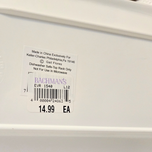 Keller Charles Melamine Christmas Serving Dish Tray Gail Flores Winterland - Picture 8 of 8